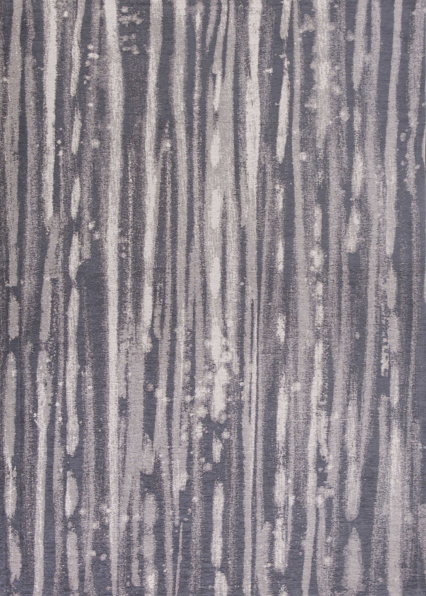 HomeRoots 26' x 4' Polyester Area Rug in Charcoal Finish