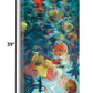 HomeRoots 27" Abstract Colorful Pond 4 Giclee Wrap Canvas Wall Art