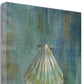HomeRoots 27" Blue Seashell Giclee Wrap Canvas Wall Art