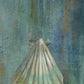HomeRoots 27" Blue Seashell Giclee Wrap Canvas Wall Art