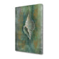 HomeRoots 27" Blue and Green Seashell Giclee Wrap Canvas Wall Art