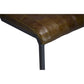 HomeRoots 27" Brown And Black Backless Counter Height Bar Chair With Footrest
