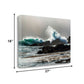 HomeRoots 27" Dramatic Crashing Wave Giclee Wrap Canvas Wall Art
