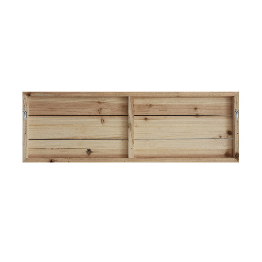 HomeRoots 27" Long Ocean Sand Dunes Wood Plank Wall Art