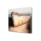 HomeRoots 27" Old Fishing Boat On White Sands Giclee Wrap Canvas Wall Art