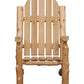 HomeRoots 27" Rustic Cedar Adirondack Chair With Natural Finish