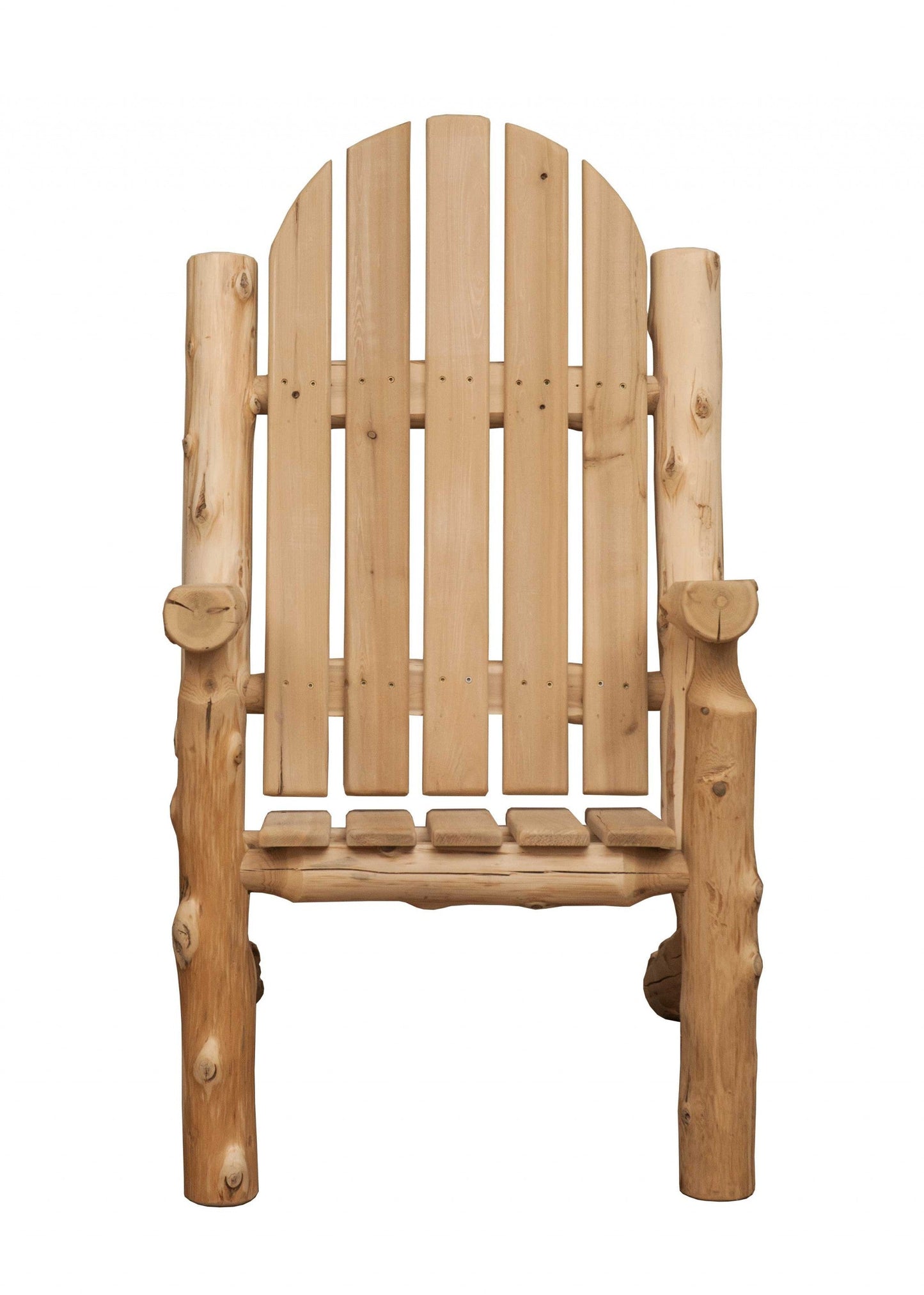 HomeRoots 27" Rustic Cedar Adirondack Chair With Natural Finish