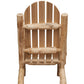HomeRoots 27" Rustic Cedar Adirondack Chair With Natural Finish