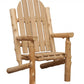 HomeRoots 27" Rustic Cedar Adirondack Chair With Natural Finish