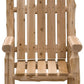 HomeRoots 27" Rustic Cedar Adirondack Rocking Chair With Natural Finish
