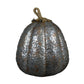 HomeRoots 27" Rustic Gray Metal Pumpkin Sculpture