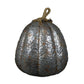HomeRoots 27" Rustic Gray Metal Pumpkin Sculpture