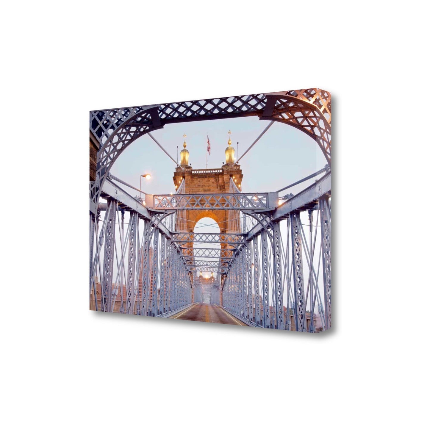 HomeRoots 27" Spellbinding Suspension Bridge Giclee Wrap Canvas Wall Art