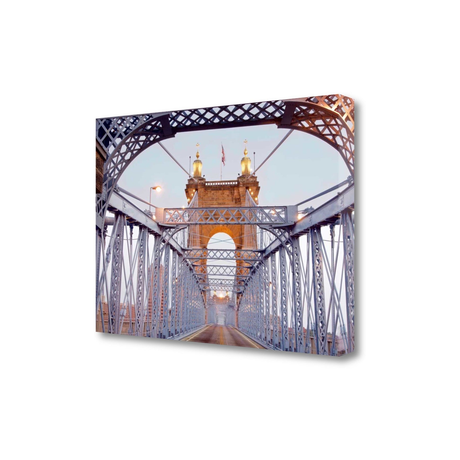 HomeRoots 27" Spellbinding Suspension Bridge Giclee Wrap Canvas Wall Art