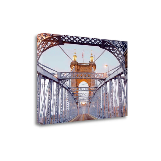 HomeRoots 27" Spellbinding Suspension Bridge Giclee Wrap Canvas Wall Art