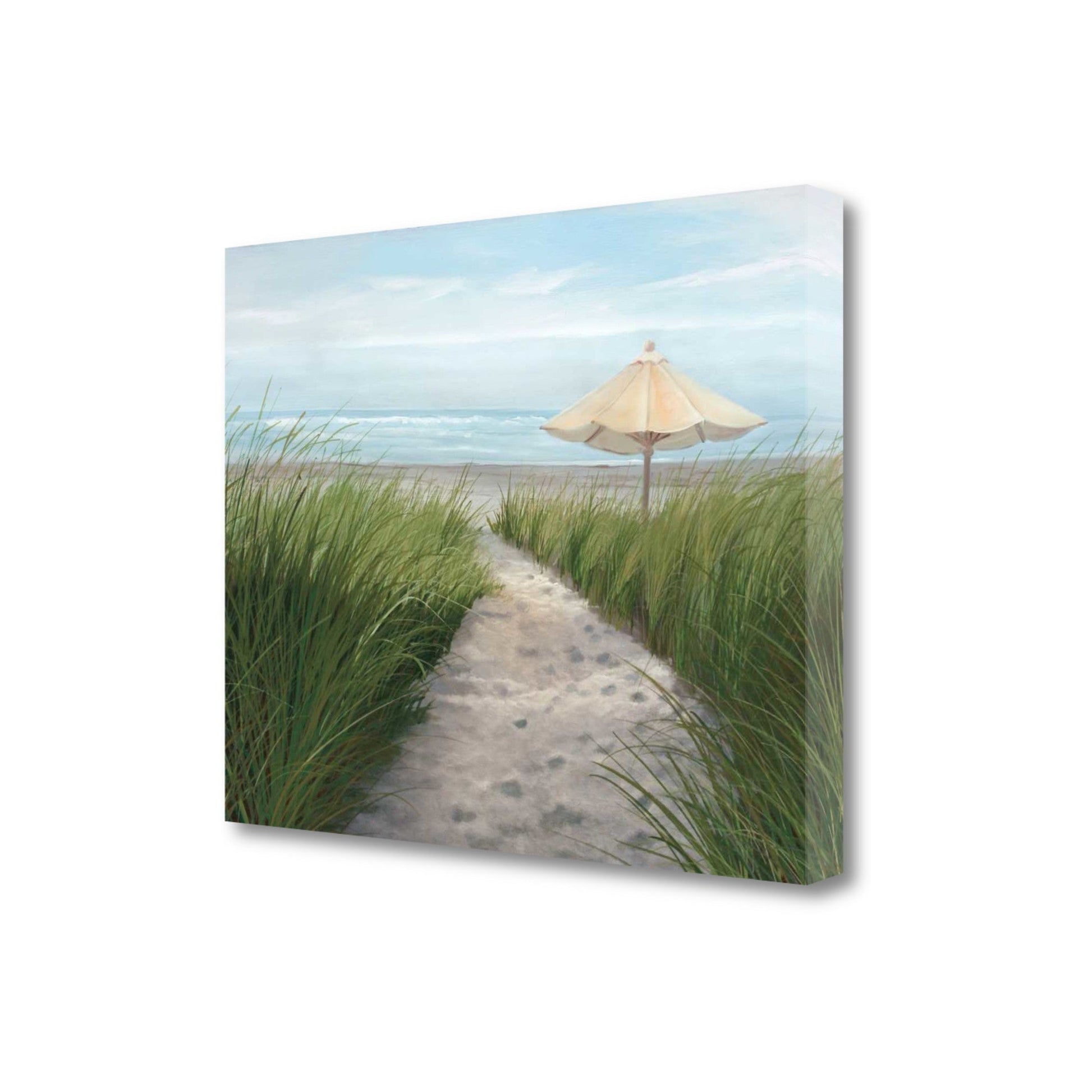 HomeRoots 27" Sweet Path to the Beach Giclee Wrap Canvas Wall Art