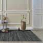 HomeRoots 27" x 96" Charcoal Pet Yarn Rug