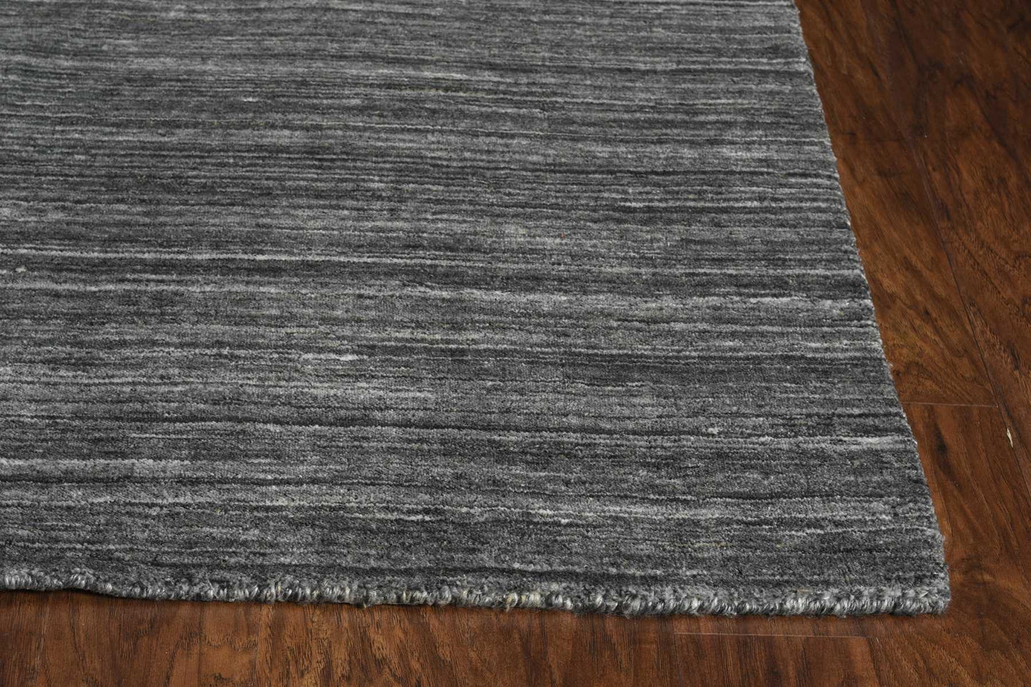 HomeRoots 27" x 96" Charcoal Pet Yarn Rug