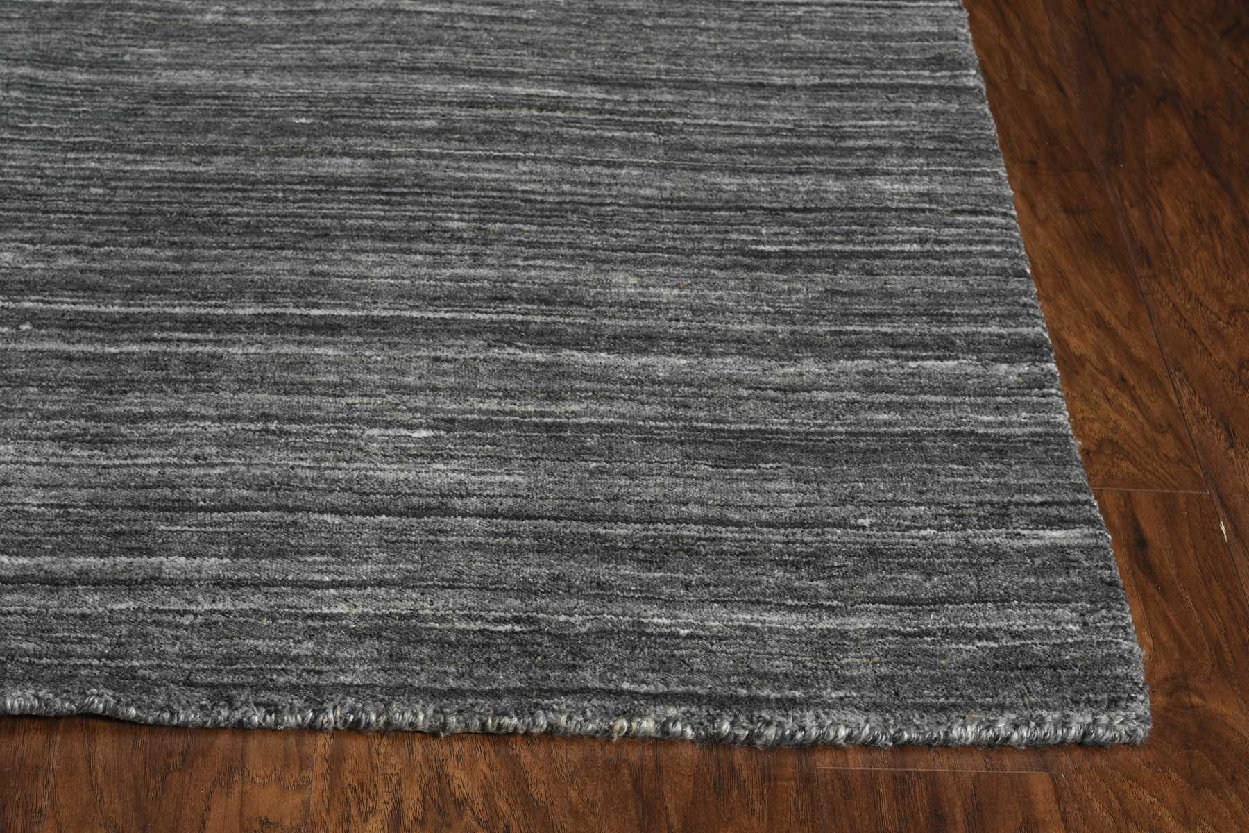 HomeRoots 27" x 96" Charcoal Pet Yarn Rug
