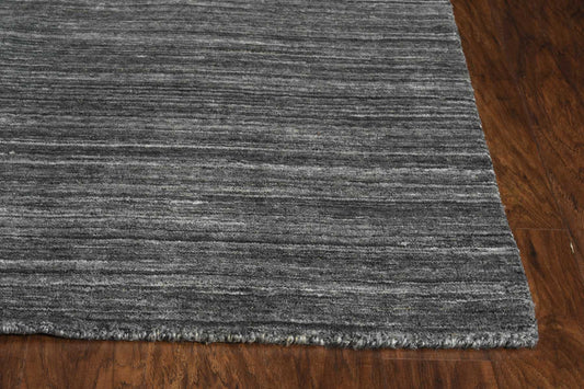 HomeRoots 27" x 96" Charcoal Pet Yarn Rug