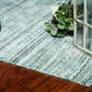 HomeRoots 27" x 96" Grey PET Yarn Rug