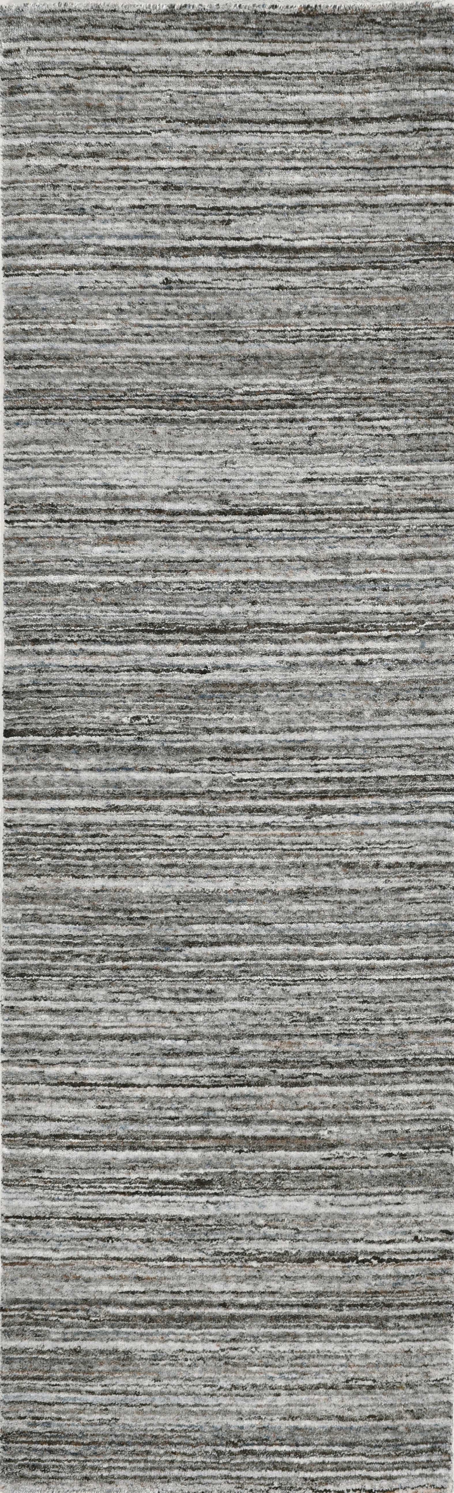HomeRoots 27" x 96" Grey Pet Yarn Rug