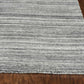 HomeRoots 27" x 96" Grey PET Yarn Rug