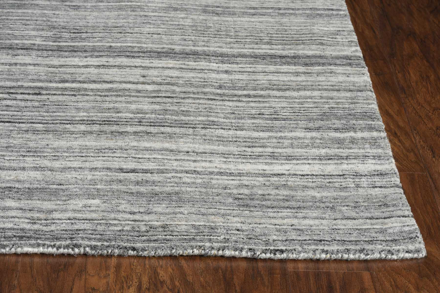 HomeRoots 27" x 96" Grey PET Yarn Rug