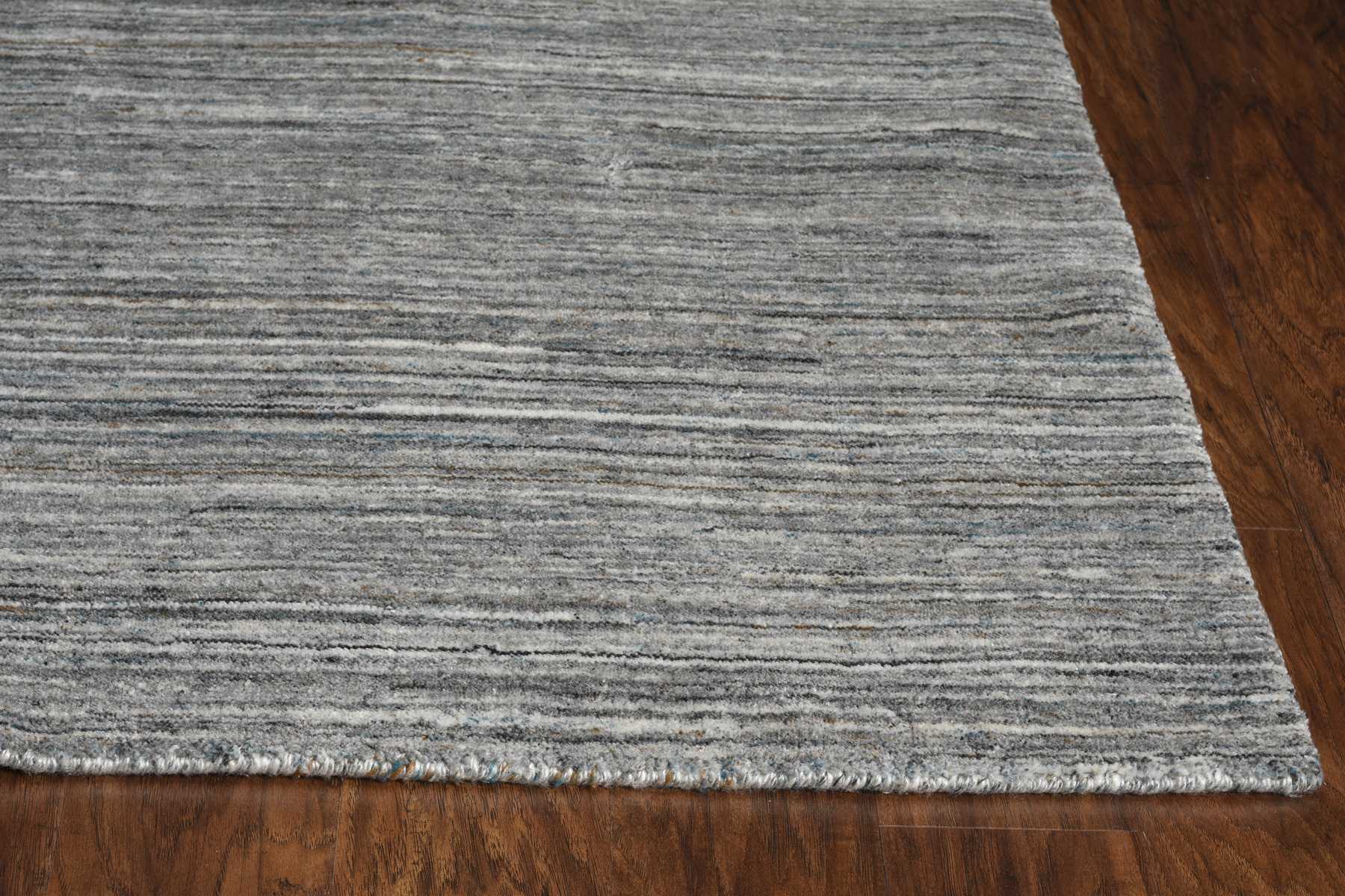 HomeRoots 27" x 96" Grey Pet Yarn Rug