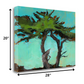 HomeRoots 28" Abstract Green Tree 2 Giclee Wrap Canvas Wall Art