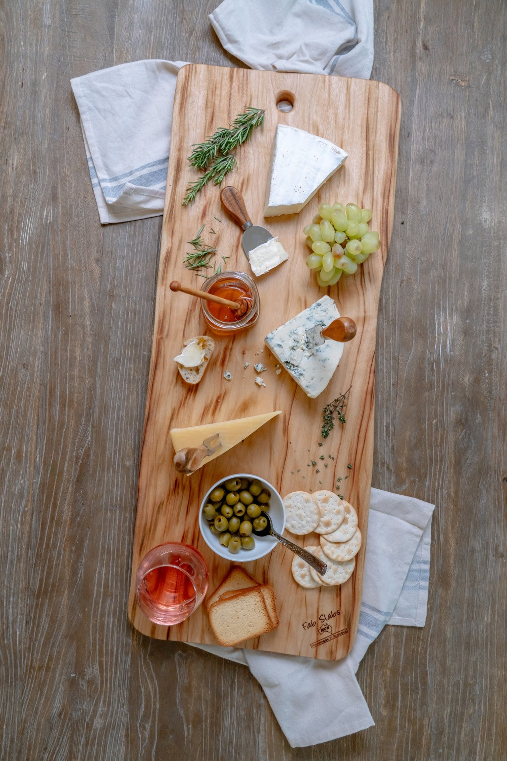 HomeRoots 28" Artisan Organic Natural Wood Anti Bacterial Cutting Board