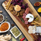 HomeRoots 28" Artisan Organic Natural Wood Anti Bacterial Cutting Board