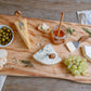 HomeRoots 28" Artisan Organic Natural Wood Anti Bacterial Cutting Board