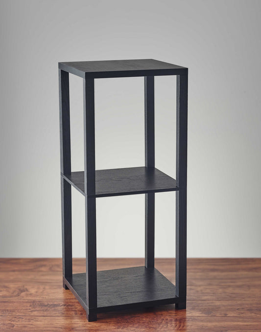 HomeRoots 28" Basic Book Case End Table in Black Finish