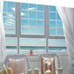 HomeRoots 28" Beach House View 2 Giclee Wrap Canvas Wall Art