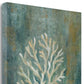 HomeRoots 28" Blue Sea Coral Giclee Wrap Canvas Wall Art