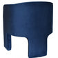 HomeRoots 28" Contemporary Velvet Three Legged Chair in Royal Blue and Gray Finish