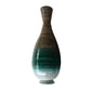 HomeRoots 28" Distressed Aqua Spun Bamboo Artisan Floor Vase