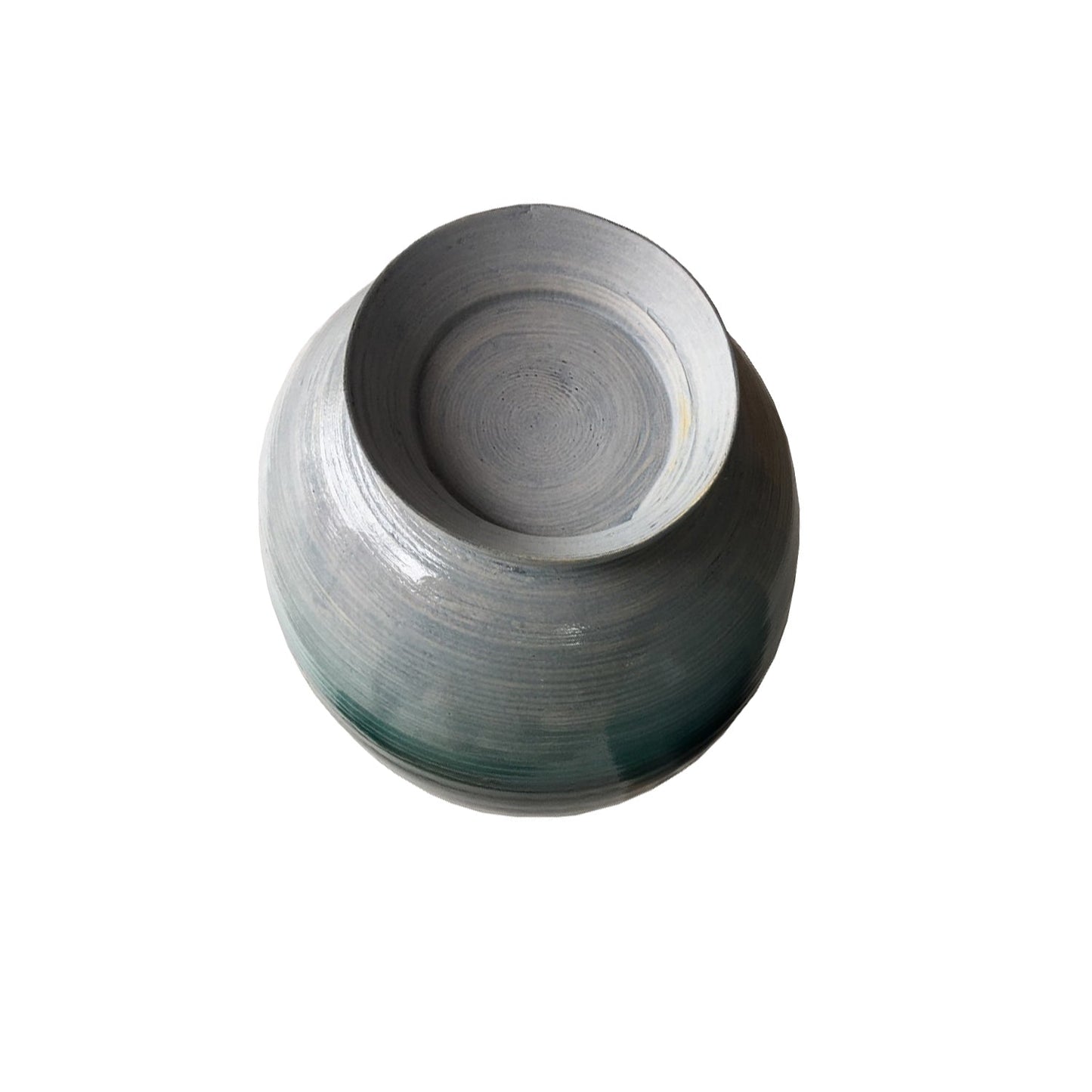 HomeRoots 28" Distressed Aqua Spun Bamboo Artisan Floor Vase