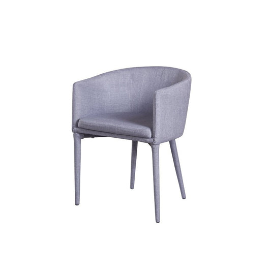 HomeRoots 28" Fabric And Metal Dining Chair In Grey