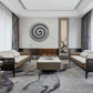HomeRoots 28 Gray Round Modern Spiral Wall Art