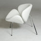 HomeRoots 28" Leatherette Accent Chair in White Finish
