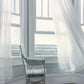 HomeRoots 28" Lonesome Single Chair with Flying White Curtains Giclee Wrap Canvas Wall Art