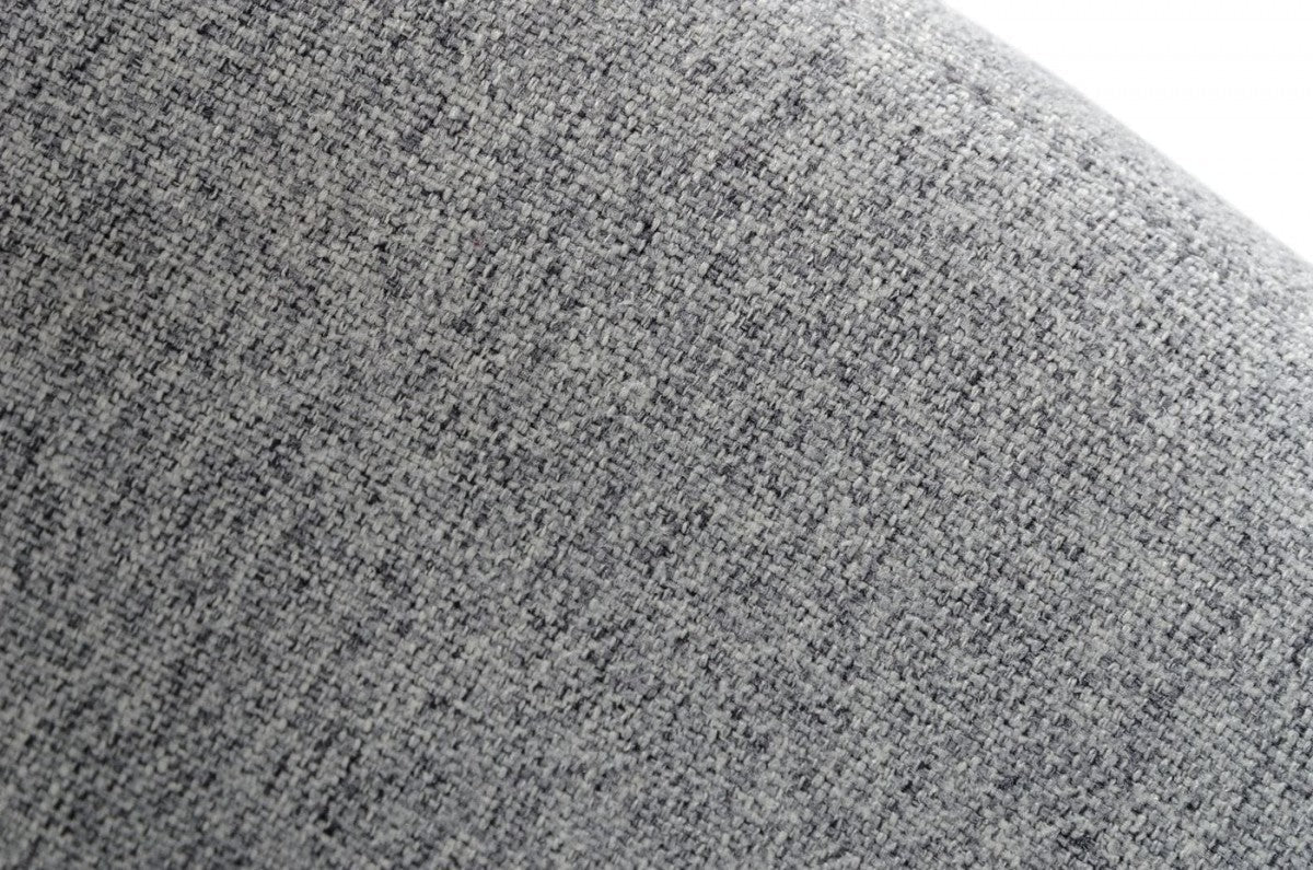 HomeRoots 28" Modern Linen Fabric Chunky Wingback Chair in Grey Finish