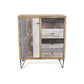 HomeRoots 28" Multi Solid And Manufactured Wood Four Drawer Sideboard
