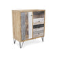 HomeRoots 28" Multi Solid And Manufactured Wood Four Drawer Sideboard
