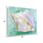 HomeRoots 28" Seashell and Seaglass Giclee Wrap Canvas Wall Art
