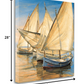 HomeRoots 28" Series of Boats with Lateen Sails Giclee Wrap Canvas Wall Art