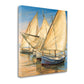 HomeRoots 28" Series of Boats with Lateen Sails Giclee Wrap Canvas Wall Art