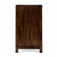 HomeRoots 28" Solid Wood Three Drawer Dresser in Brown Finish